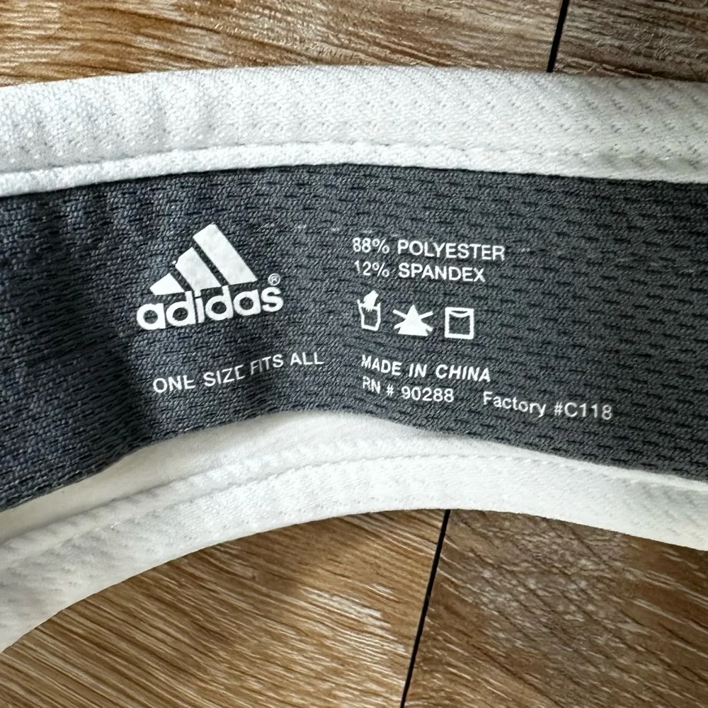 Adidas Unisex Adizero Climacool White Athletic Performance Visor Hat, OS